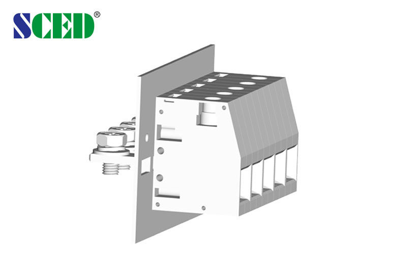 150A Feed Through Terminal Blocks 600V 6-1/0 AWG M6 Screw 18.8mm Terminal Width