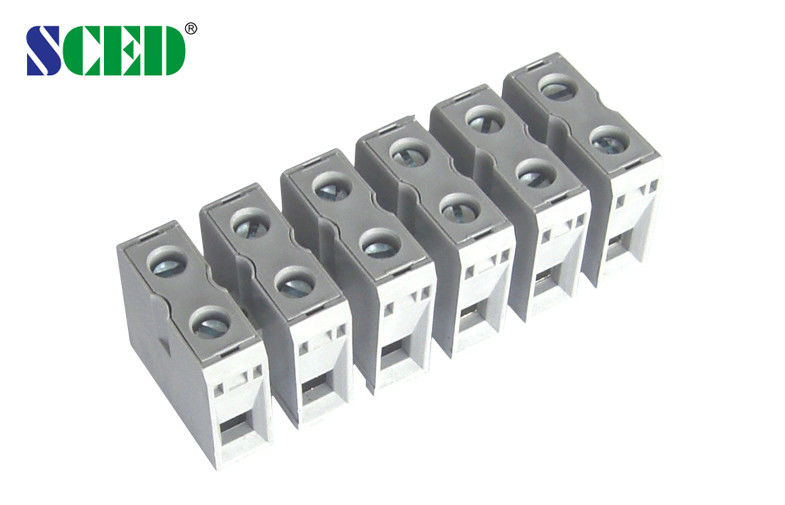 50A Feed Through Terminal Block Pitch 13.5mm 2 - 16 Poles Copper