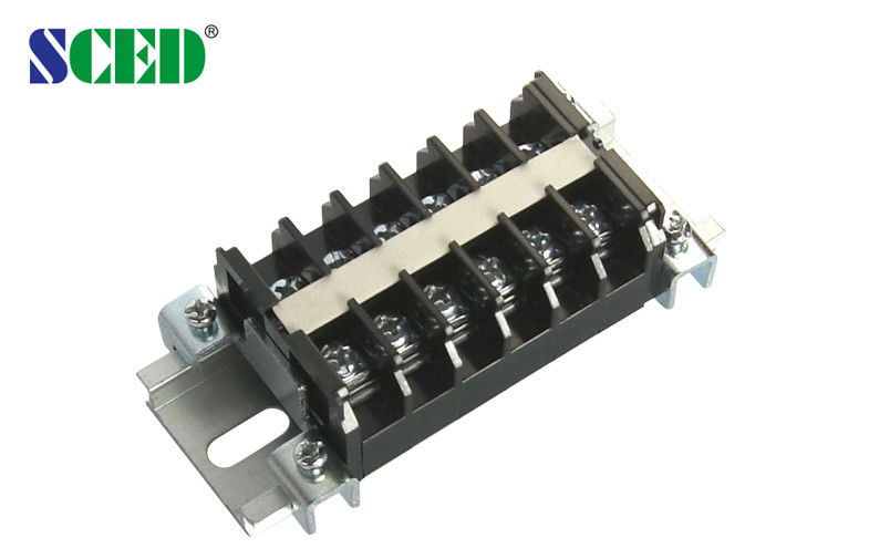 High Current Power Terminal Blocks , 20A Rail Mounted Terminal Blocks Pitch 9.50mm