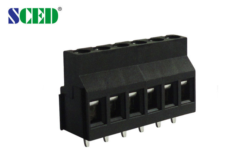 Black 5.0mm Pitch PCB Terminal Block With 300V 10A TJ500 - 01