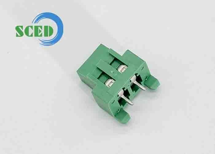 300V 10A M3 Screw 12-26 AWG Terminal Block Connector PA66 Insulation Material Green 5.08mm Spacing