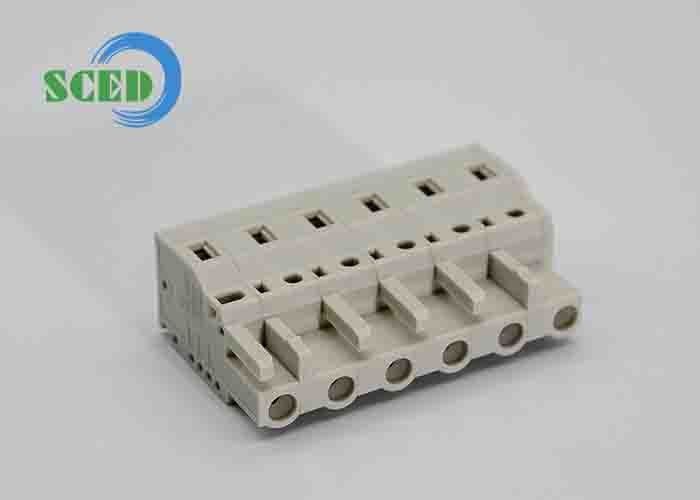 7.50mm Double Levels Pluggable Terminal Block Header For PCB PA66 Male Sockets 2-16P