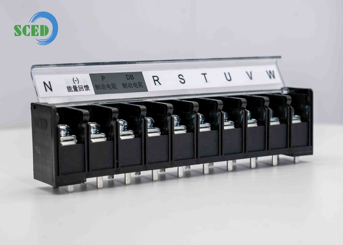 Barrier Terminal Block PBT Pitch 14.50mm 600V 40A 4-14P M5 Power Terminal Block