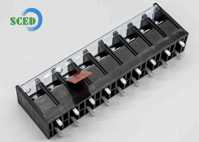 Barrier Terminal Block Pitch 14.50mm 600V 40A 4-14P Steel M5 Power Terminal Block