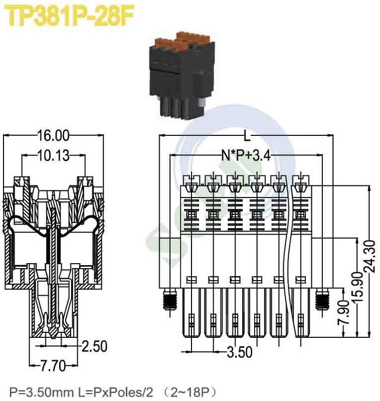 Plastic And Brass Metal High Current Terminal Block with RoHS Certification