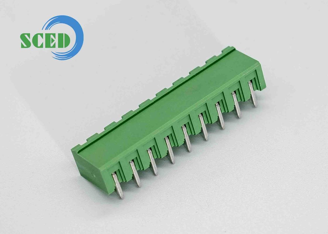 UL94V-0 Rated Right Angle Wire Inlet Feed Through Terminal Block for Industrial Applications
