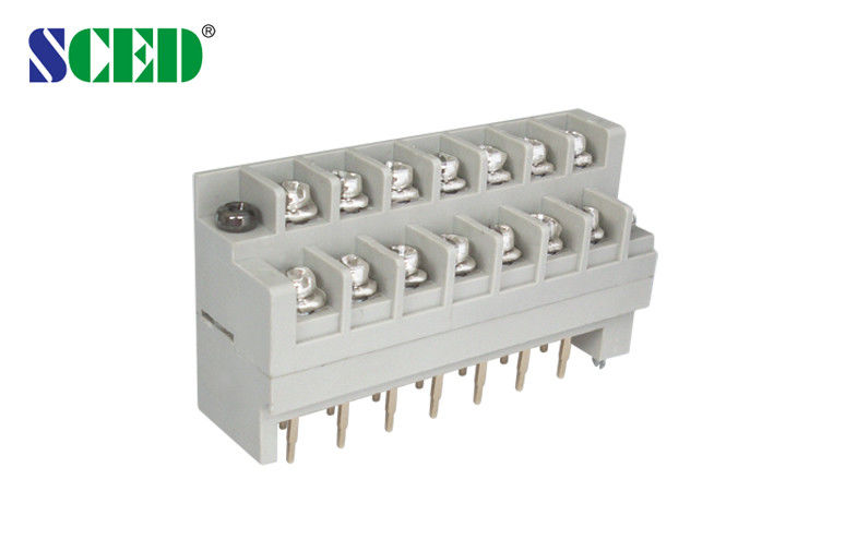 300V 15A PCB Barrier Terminal Block , Wiring Terminal Connectors