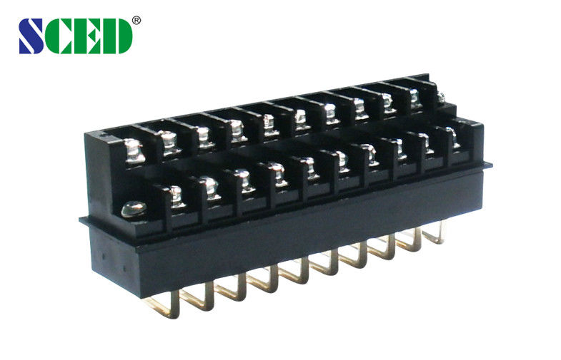 Double Level Barrier Terminal Block 300 Voltage 15A Pitch 7.62mm UL CE