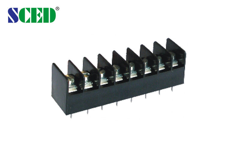 10A High Voltage Barrier Terminal Block Connectors Pitch 6.35mm 18 AWG - 22 AWG