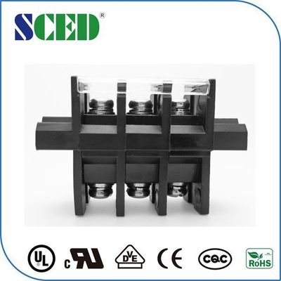 Pitch 13mm Panel Mount Terminal Block PC Siyah Elektrikli Işıklandırma için