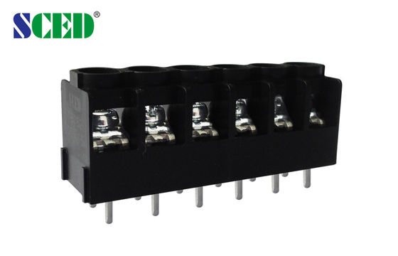 PBT Barrier Terminal Block 6.35mm Pitch 300V 15A Bakır UL94 V0