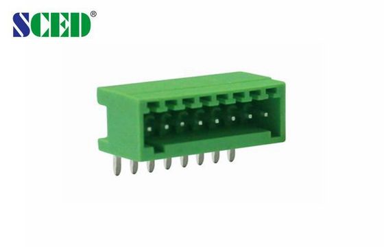 PA66 Plastik Erkek Bağlayıcı Plug In Terminal Block 2.50mm vidasız PCB 2P-24P