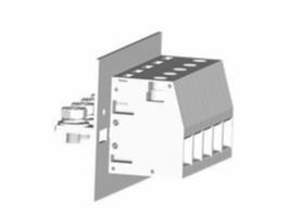 600V / 150A Panodan Geçmeli Terminal Blokları Pitch 18.8mm 2-24 Kutuplu Dik Açı