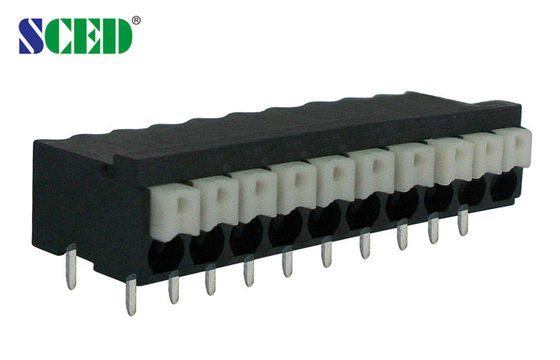 10A vidasız yay terminal bloğu 3.5mm pitch tunç 300V 2-28 kutup LCP UL94-V0