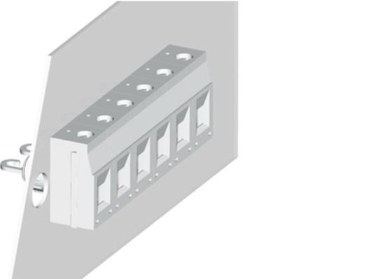 Duvar bağlantıları, terminal blokları üzerinden beslenir. Tek güvertesi 6.2mm 2P-24P