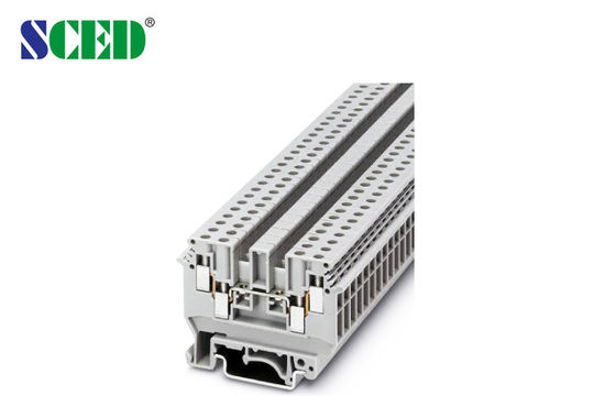 300V 32A Din Rail Terminal Blokları Elektrik 6.2mm Genişlik OEM ODM