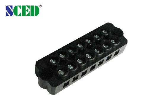 Siyah 7.40mm 300V 20A 7P Panel Mount Terminal Blok