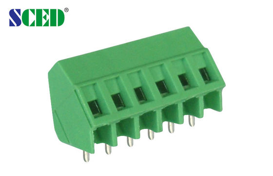 Tek Güvertesi 5.08mm PCB vida terminal bloğu 300V 10A 2P-24P 12-26 AWG