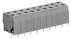 300V 12A 2P - 16P vidasız terminal bloğu, 7.62mm yaylı sıkıştırıcı terminal blokları