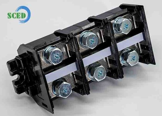 300A Ray Bağlantı Terminali 47.0mm 600V Siyah PC Malzeme Vidalı Konnektör
