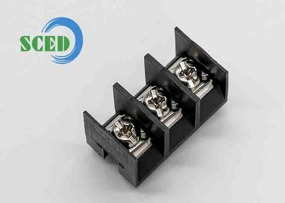 10.00mm Hatve Bariyer Terminal Blok 600V 30A 10-22AWG PBT M3.5 Güç Terminal Blokları