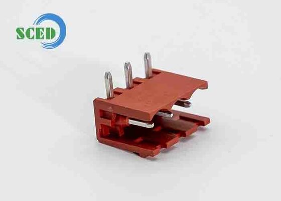 Pitch 5.00mm 300V 18A 2-22P Erkek Konnektör PCB Takılabilir Kırmızı Terminal Blok Konnektör