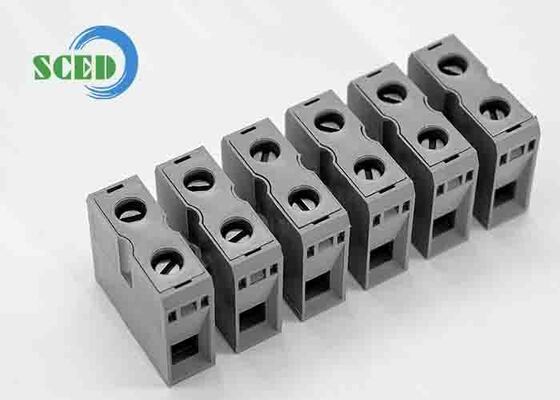 ZB6 Alüminyum Çelik Demiryolu malzemesi ve kablolama için 10 0.4 mm'lik şerid uzunluğundan oluşan Zack Strip Din Rail Terminal Blocks