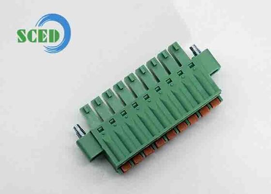 12-24 AWG Güvenli kablo bağlantıları için DC500V'den yüksek yalıtım direnci ve PA66 Plastik malzemesi ile takılabilir terminal bloğu