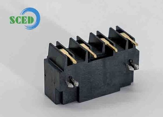 19.2x95mm Plug In Terminal Block içeren kutuplar 2P'den 24P'ye ve Elektrik Kontrol Panelleri için uygun tunç metal parçalar