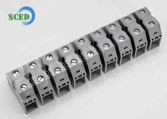 Gri Çapraz Panel Terminal Blokları CE Sertifikalı Konum Sayısı Güvenli ve Elektrikli Panel Kablolama Çözümleri için Tasarlanmış 2 ila 24