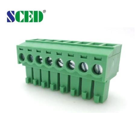 PCB Plug In Terminal Blocks 3.81mm 5.0mm 5.08mm Elektrik Gücü Terminal Blok Bağlantısı