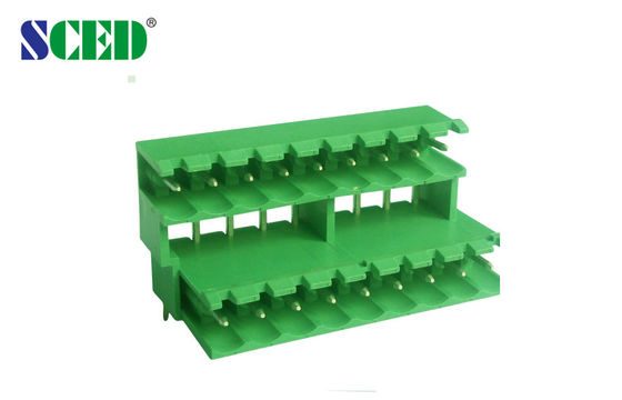 Adım 5,08 mm Fişli Terminal Bloğu Başlığı Erkek Soketler 300V 18A 2 x 2P - 24 x 2P