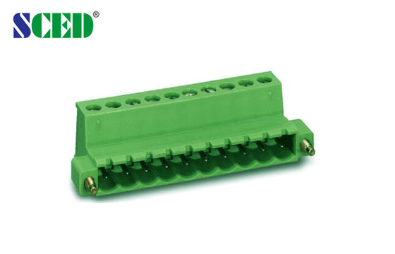 Takılabilir Terminal Blok Pitch 5.08mm Fiş Erkek 300V 18A 2P - 20P Takılabilir Terminal Blok