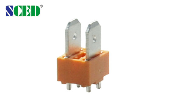 30A PCB Brass Terminal PA66 PCB Terminal Elektrik Bileşenleri Turuncu
